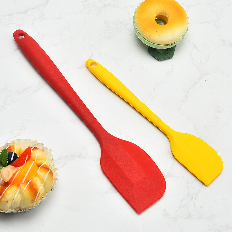 Baking Silicone Scraper Set Kitchen Utensils Color Silicone Cake Spatula Oil Sweeper Baking Tool 6pcs