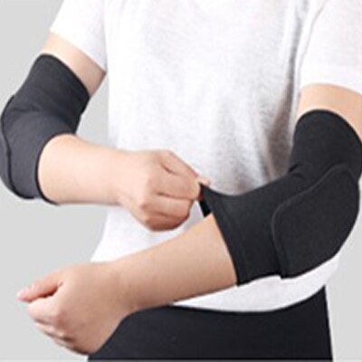 Elastische Ellenbogenschützer Verdickter Schwamm Ellenbogen Knieschützer Schutz Basketball Volleyball Sport Armmanschette Pad Erwachsene freundlicher: XXS / Weiß