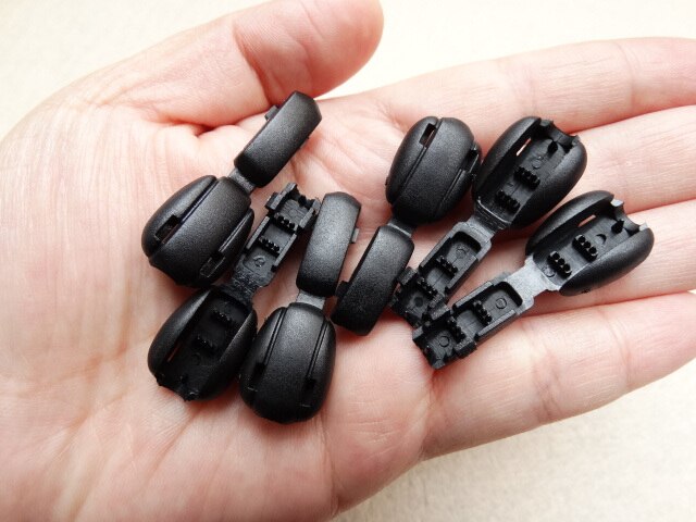 Bouchon de cordon de fermeture éclair, 50 pièces/lot, pour vêtements de sport, sac à dos