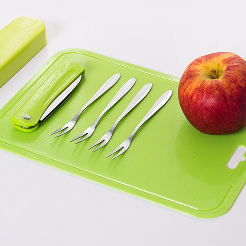 7pcs/set Multifunctional Vegetable Fruit Carving Chisel Tool Set Stainless Steel Food Carving Knives Fruit Fork Kitchen Cutting