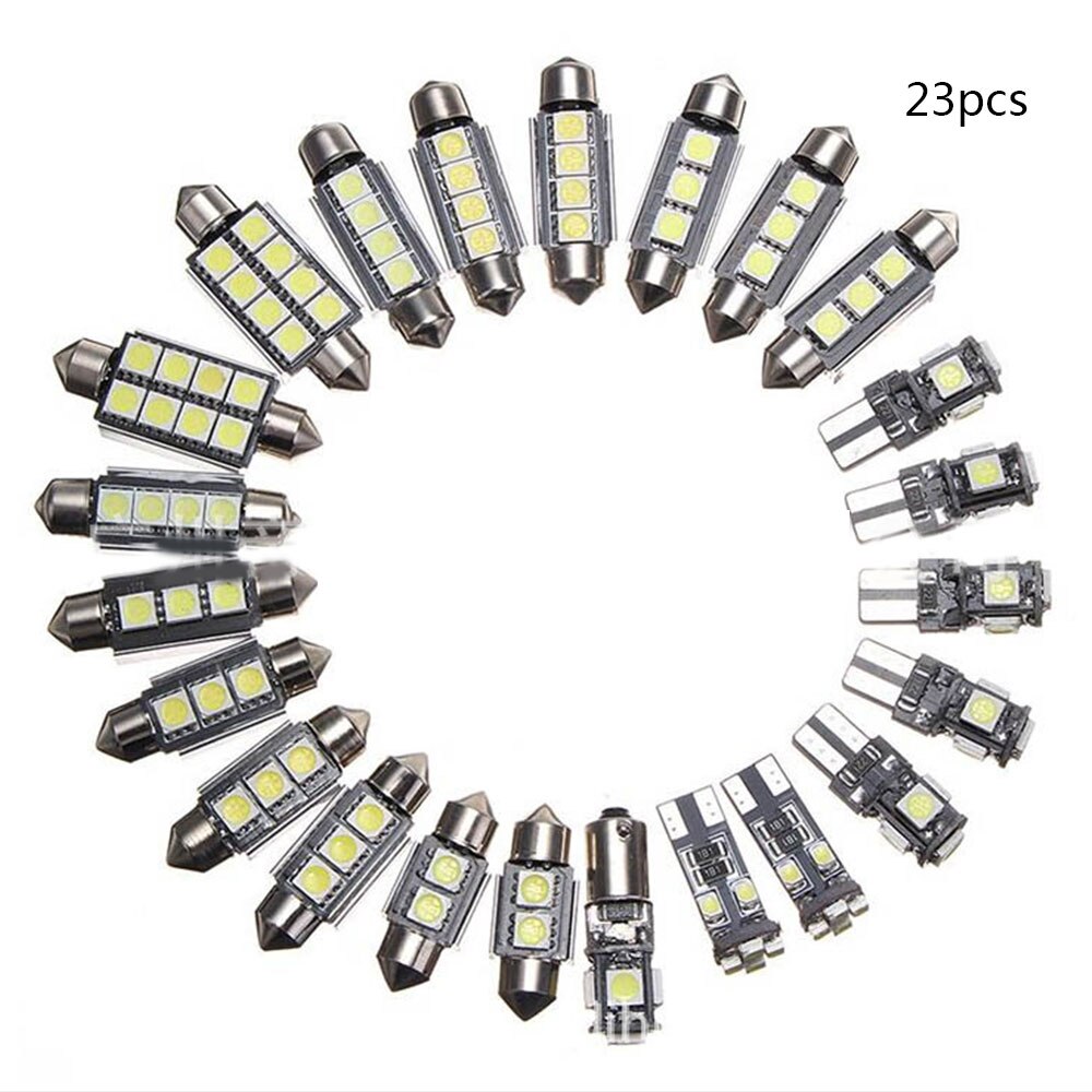 23 Pcs Wit Bright Interieur Led-lampen Pakket Kit Voor Honda Accord T10 Led Interieur Reading licht