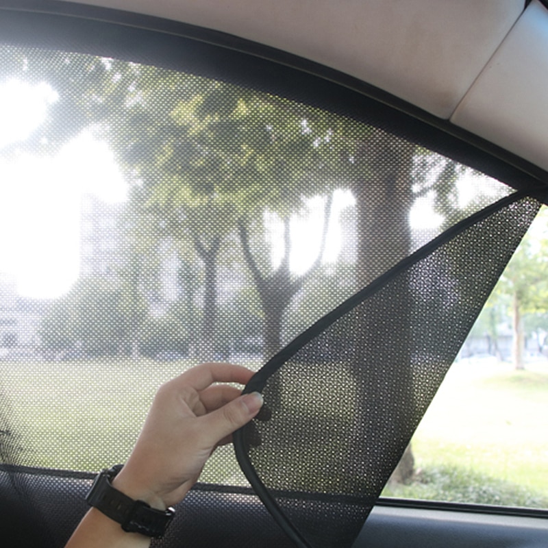 SUV parasol de coche ventana sombra doble espesor lado trasero ventana sombrillas de automóviles de ajuste Universal para rv camión protección UV