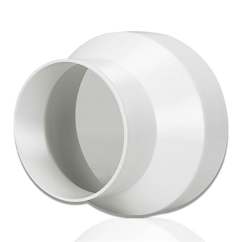 Ventilation Duct Fan Adaptor Connector ABS PVC 75-250mm HVAC Duct Reducer Straight Duct Reducer Increaser Inline Heating Cooling