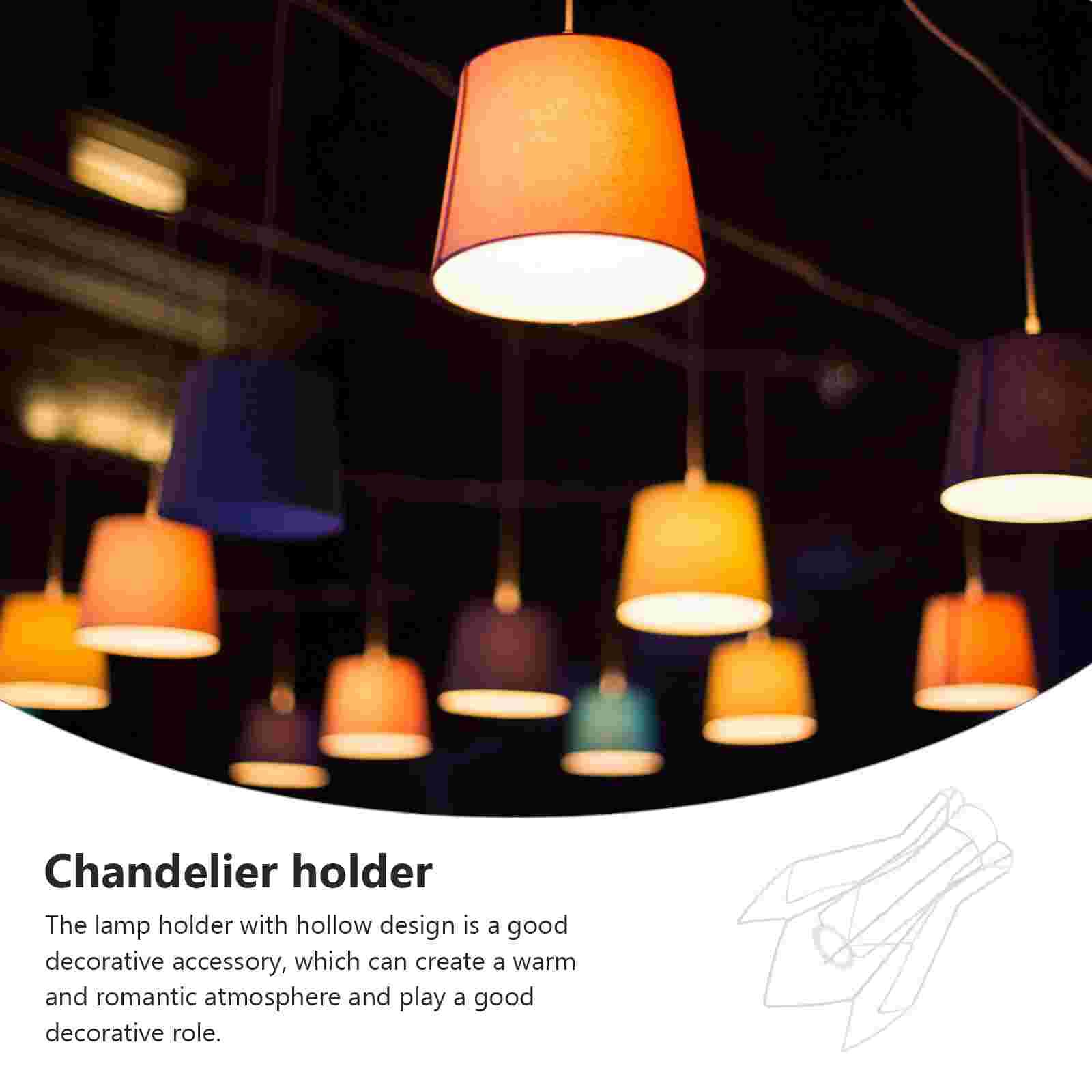 Table Lamp Shade Frame E27 Light Socket Ceiling Lamp Shade Ring Fitter