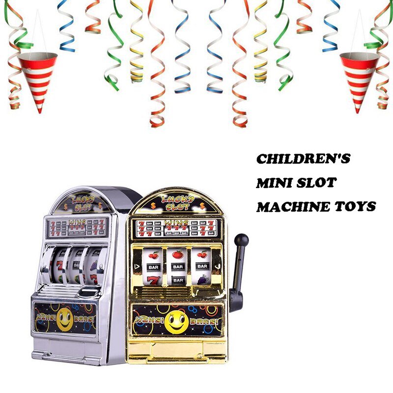 Mini Fruit Slot Machine Lucky Jackpot Toy Handheld Games Console Stress Reliever Toy Kids Educational Toy Game Machine