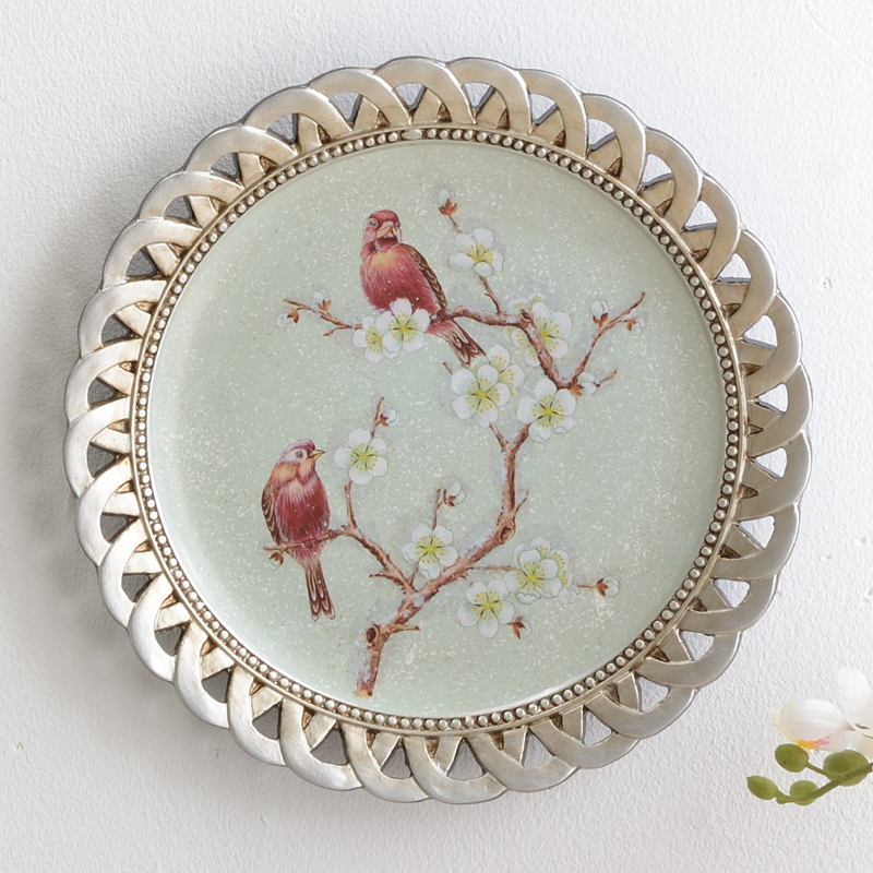 Porcelain Plate for European wall pendant restaurant American decorative plates living room decorations tourist souvenir: 1046