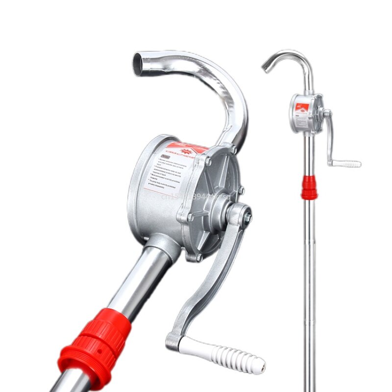 Motorcycle Hand Rotary Oil Pump Manual Hand Crank Rotary Pump Oil Fuel Transfer For Car Auto Truck Trailer RV Boat Marine Etc