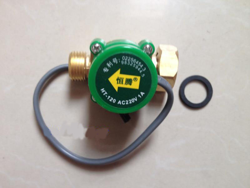 Adjustable Sensitivity 0.5A 120W 1/2 "- G1/2" Cold &amp; Water 20mm - 20mm Circulation Flow Switch Booster Pump Flow Switch