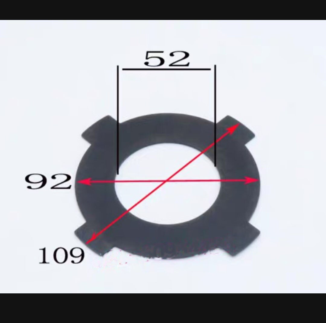 1Pc Clutch Plaat Draaibank Accessoires CW6180 / CW6163 Binnen/Buiten Wrijving Plaat