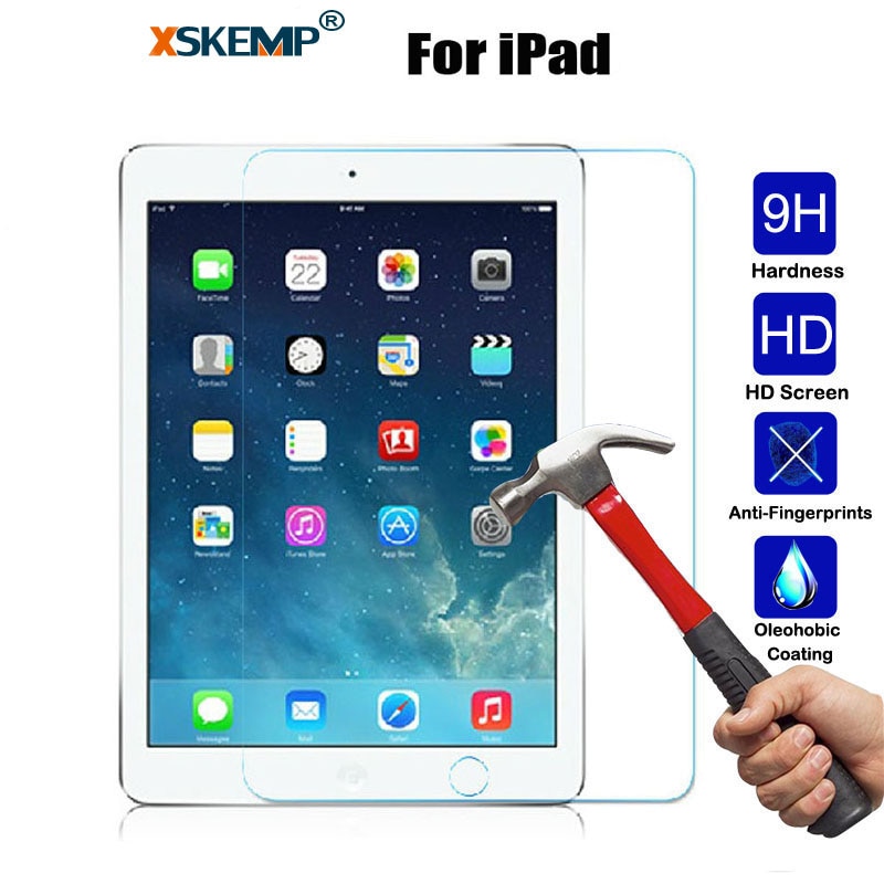 XSKEMP 9 H Real Gehard Glas Voor Apple iPad mini 2 3 4 Screen Protector Hard Cover Voor iPad Pro 10.5 9.7 Beschermfolie