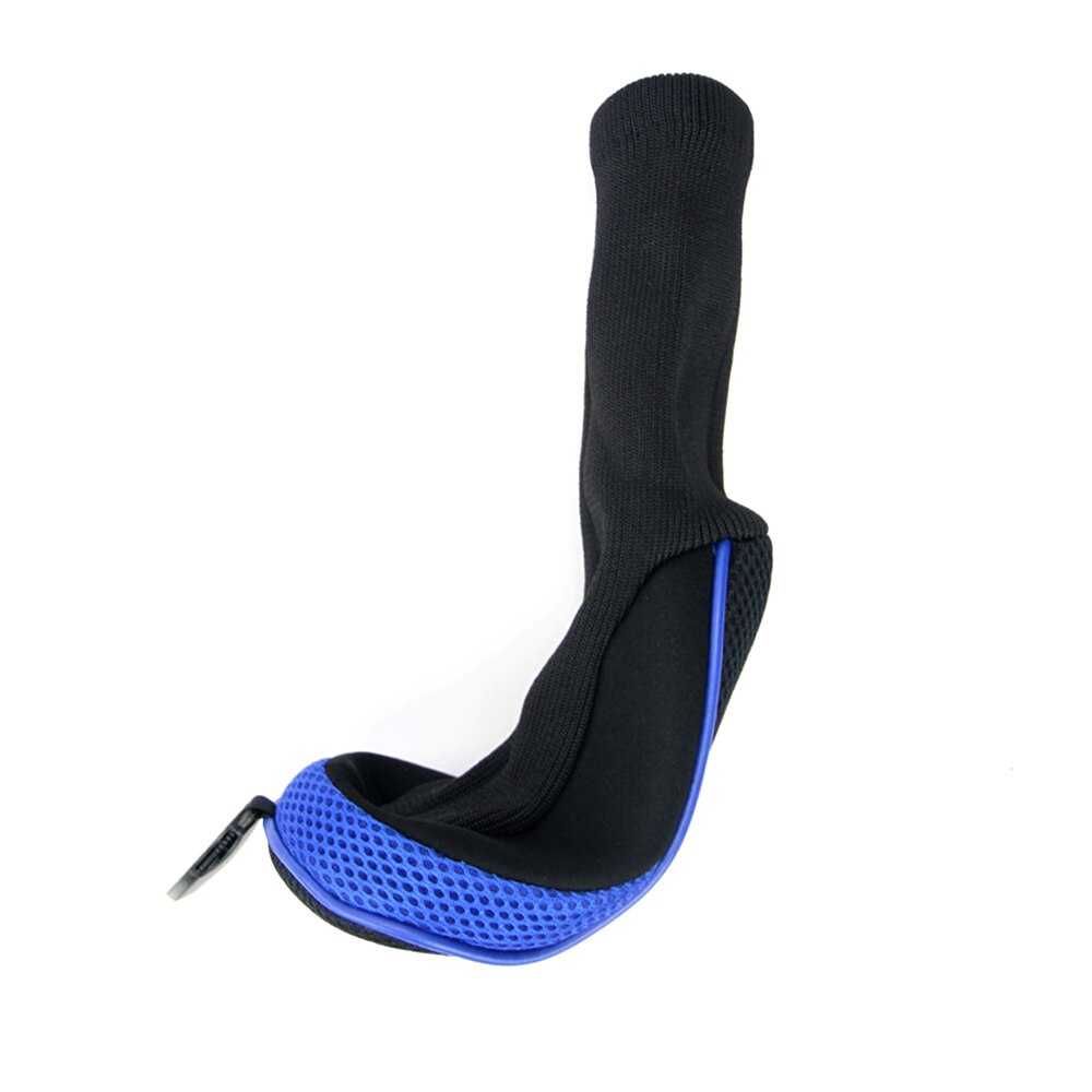 1Pcs Golf Club Head Covers Woods Driver Fairway Mesh Headcovers Men Women with Interchangeable Number Tag: Blue