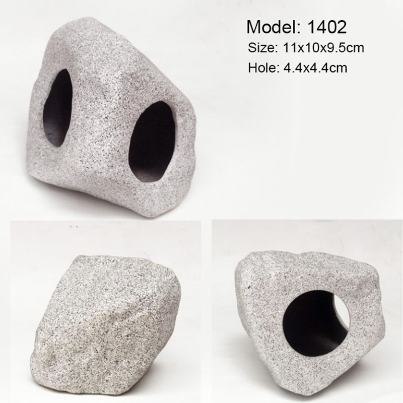 Keramische Aquarium Decor Cichlid Stone Rock Cave Stone Decoratie Aquarium Fokken Behuizing Onderdak Ornament Voor Vis Garnalen: Bruin