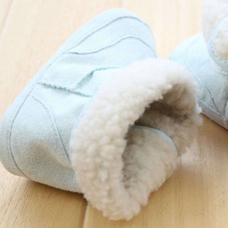 0-18M Winter Baby Girl PU Bow Flower Boots Casual Shoes First Walkers Newborn Cute Non-slip Soft Sole Shoe
