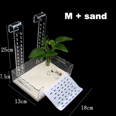 Turtle Basking Platform Height-Adjustable Hanging Amphibian Platform Fish Tank Aquarium Platform Tortoise Resting Terrace: 6S