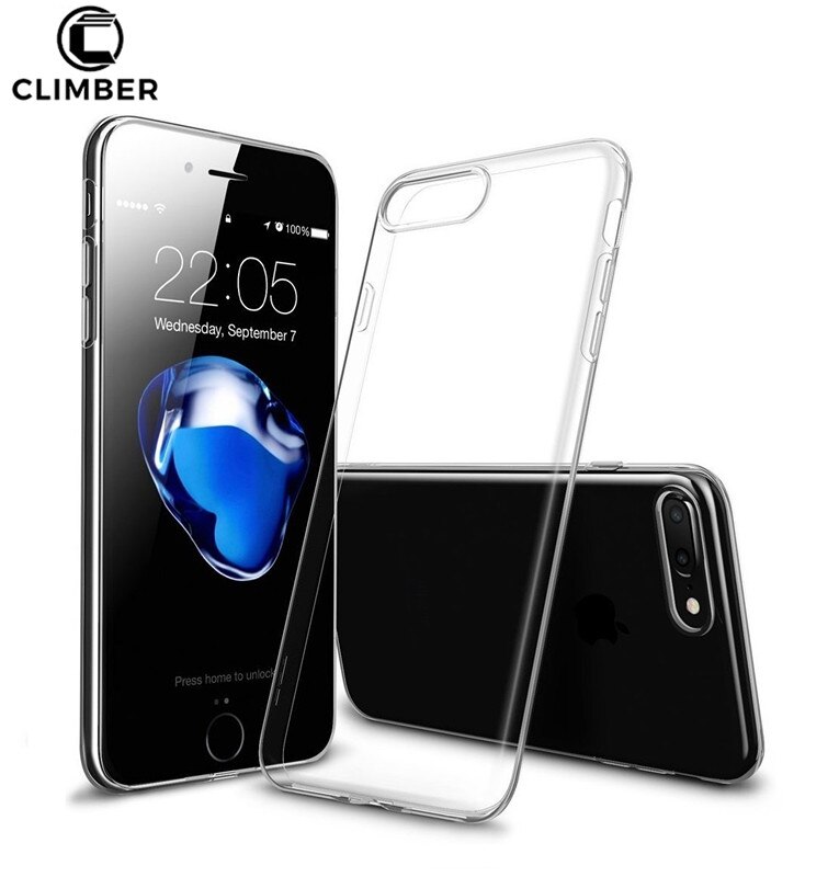 Absorberende Scratch-Proof Voor iPhone X Ultra Dunne Transparante Clear Zachte Siliconen TPU Telefoon Gevallen Cover Voor iPhone 8 plus Case