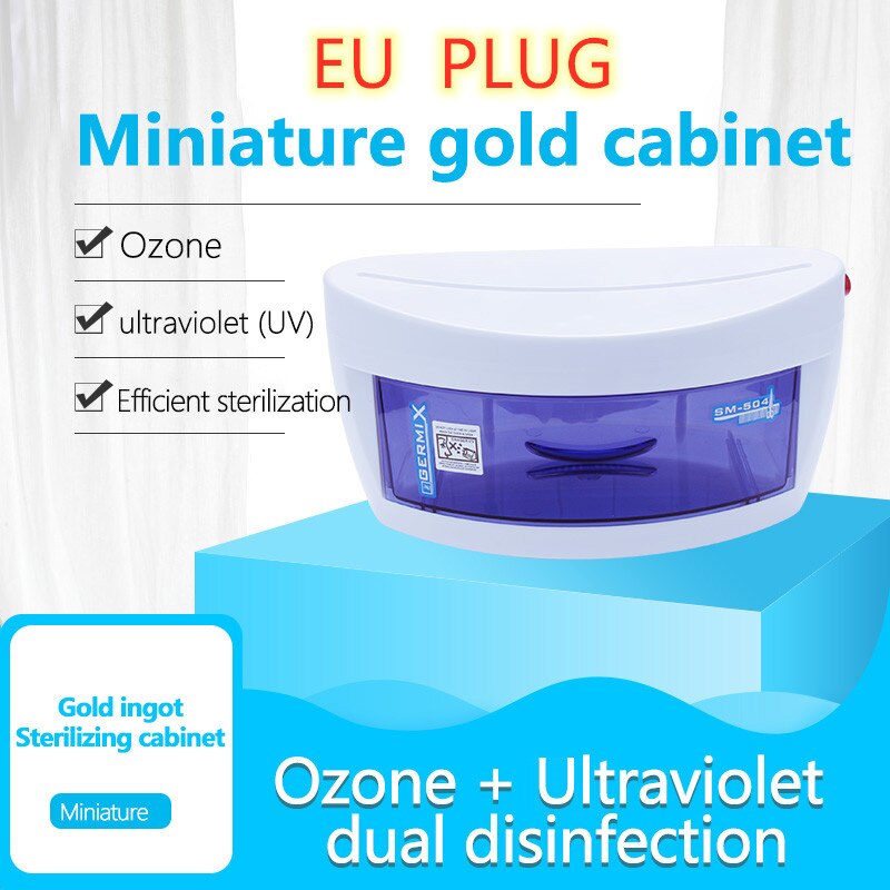 UV Sterilizer Disinfection Cabinet Masks Mobile Phones Manicure Makeup Tools Ultraviolet Light Sterilization Household Equipment: EU Plug  220V