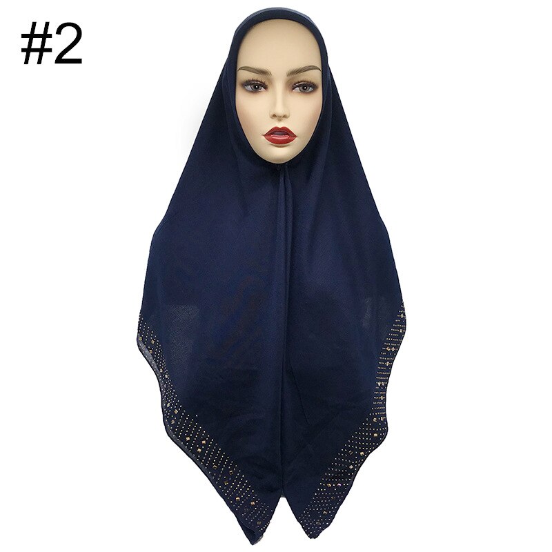 110*110cm damessjaals, effen katoenen sjaal, bufanda mujer hijab sjaal, dames hoofddoek, wikkelsjaal: 2