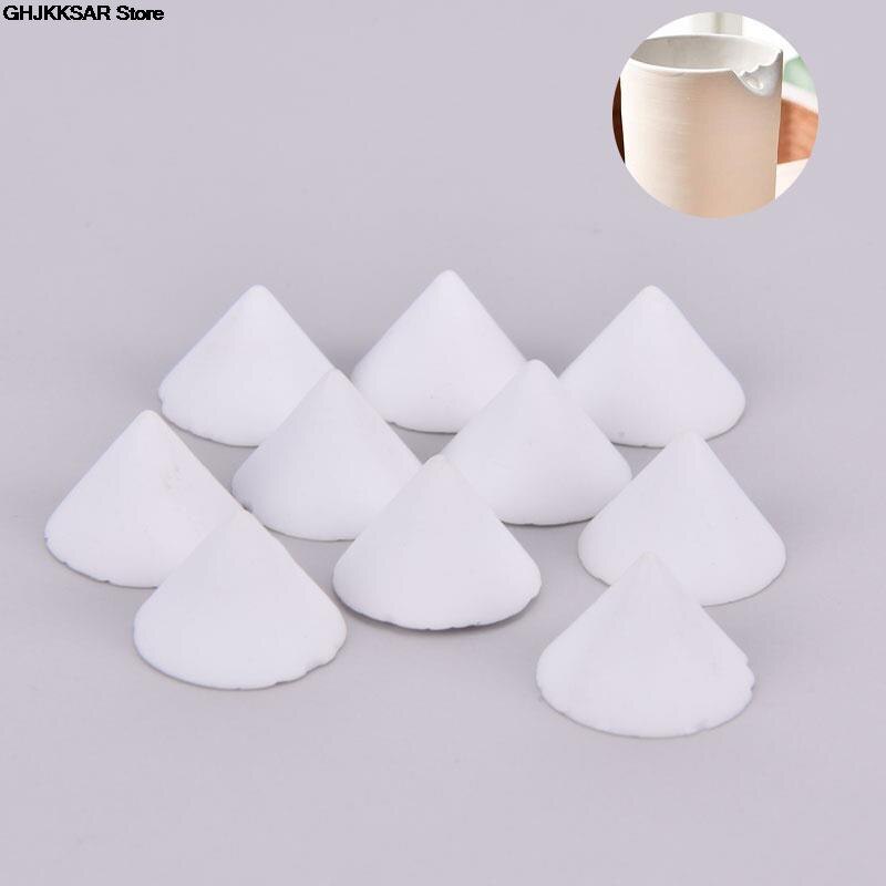 10 Stks/set Beweegbare Nagels Keramische Vuurvaste Ondersteuning Nagels Hittebestendig Materiaal Aardewerk Gereedschappen Oven Tool