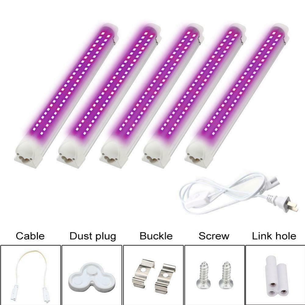 T8 LED Plant Grow Light Tube 2FT 3FT 4FT Full Spectrum Hydroponics Greenhouse