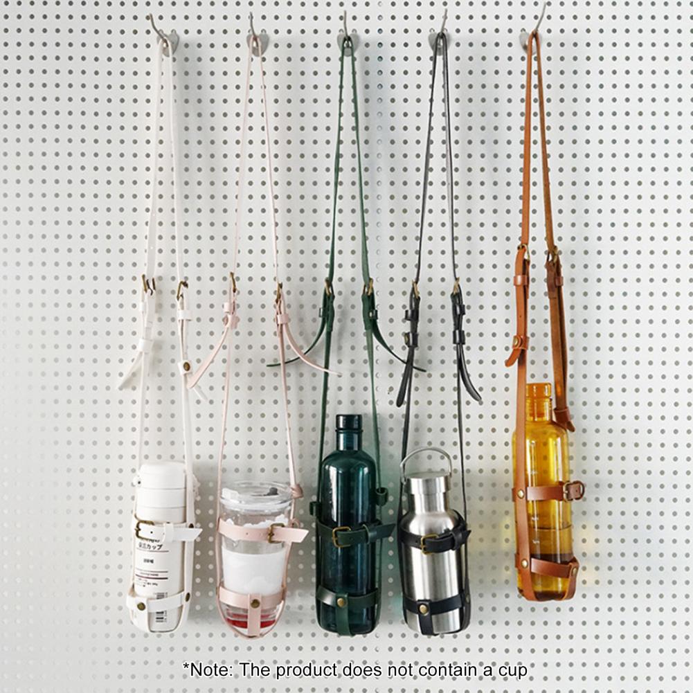 Kunstleer Waterflesdrager Holle Crossbody Waterfleshouder Verstelbare bekertas Waterfleszak Flessenopbergtas