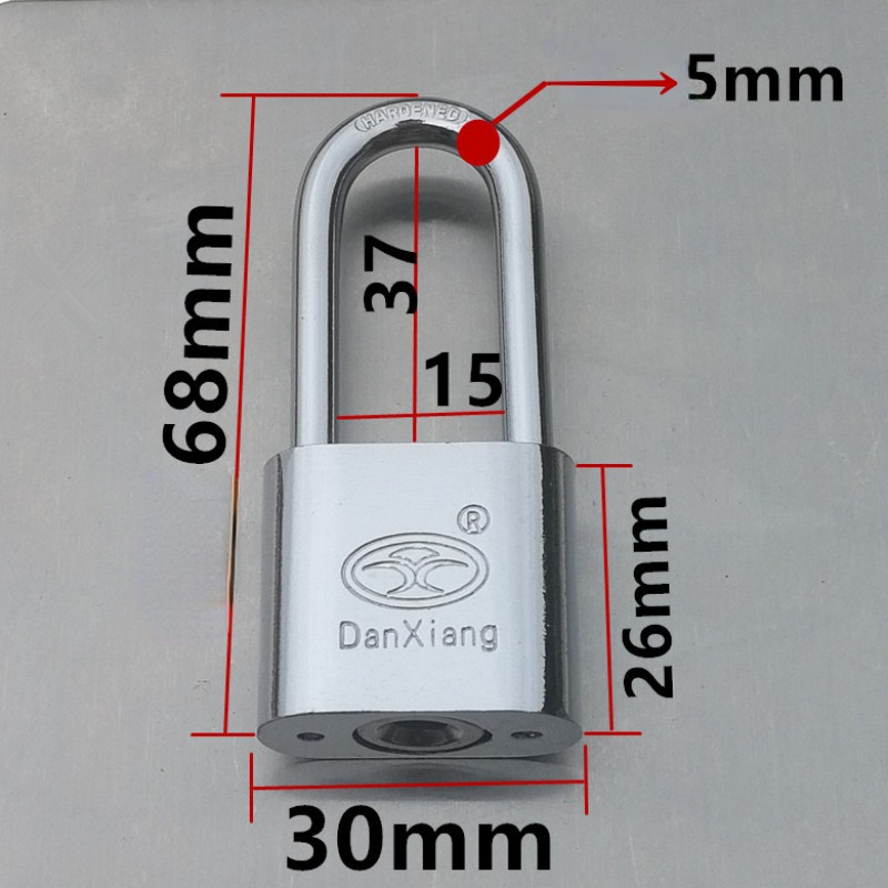 One key can open multiple locks, unlocking and opening multiple locks of the same model and size door lock Hanging （1 key）: WHITE