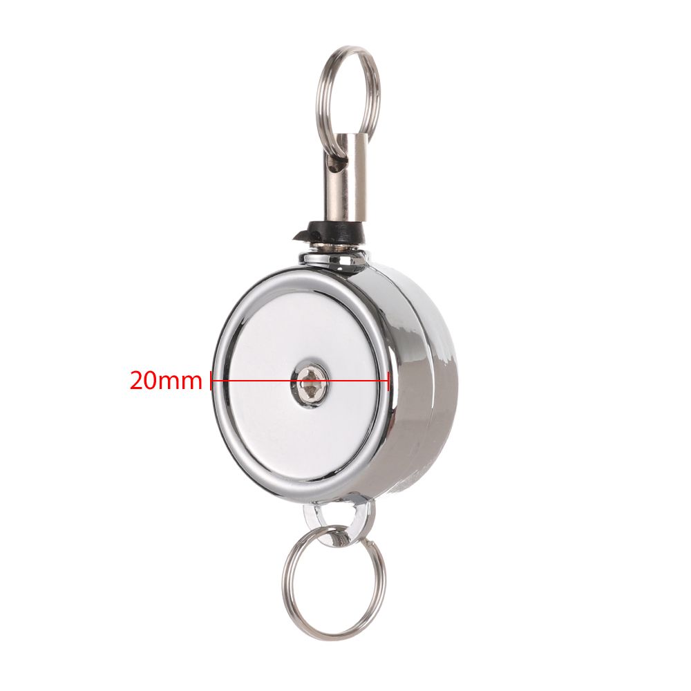 1 stuk metalen anti-verloren clip, sleutelhanger, badgehouder, lanyard, intrekbaar