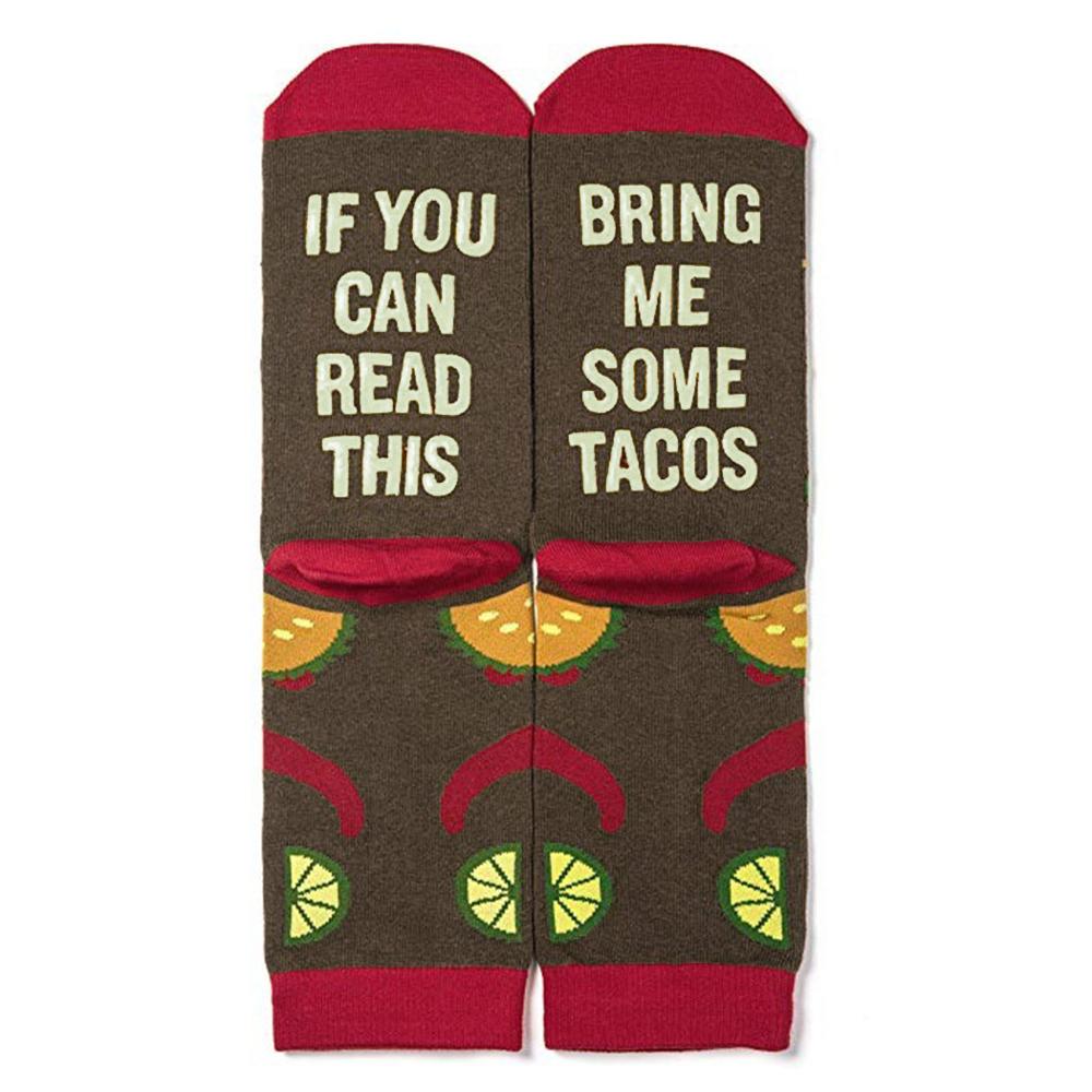 zima narty mężczyźni kobiety śmieszne skarpetki bawełniane podgrzewane skarpety angielska litera jeśli możesz przeczytać dziesięć zwykły ulica styl Christmas prezent Sox