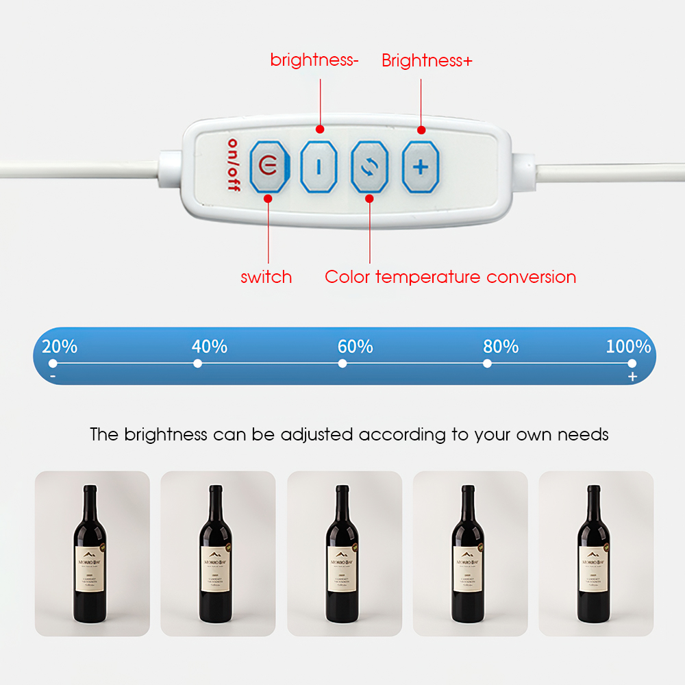 SPASH Mini Fotografie Studio Kasten Tragbare Faltbare LED Leuchtkasten 3200-5600K Schreibtisch Weichen Kasten mit 6 Farben Hintergrund
