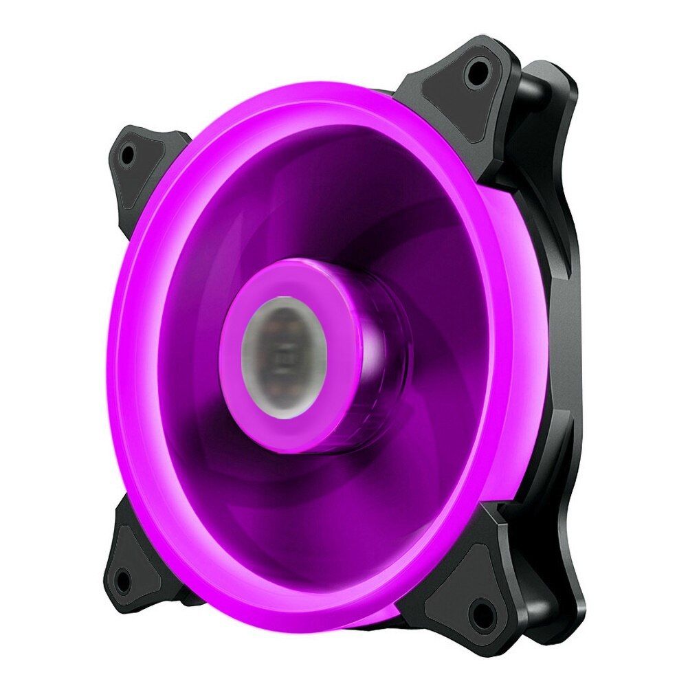 Universal Cooler Radiator PC Case Fan 120mm Rgb Fan Fan Speed Aura Sync Mute Colorful IR Fan Cooler Cooling Rgb Computer Fans: Pink