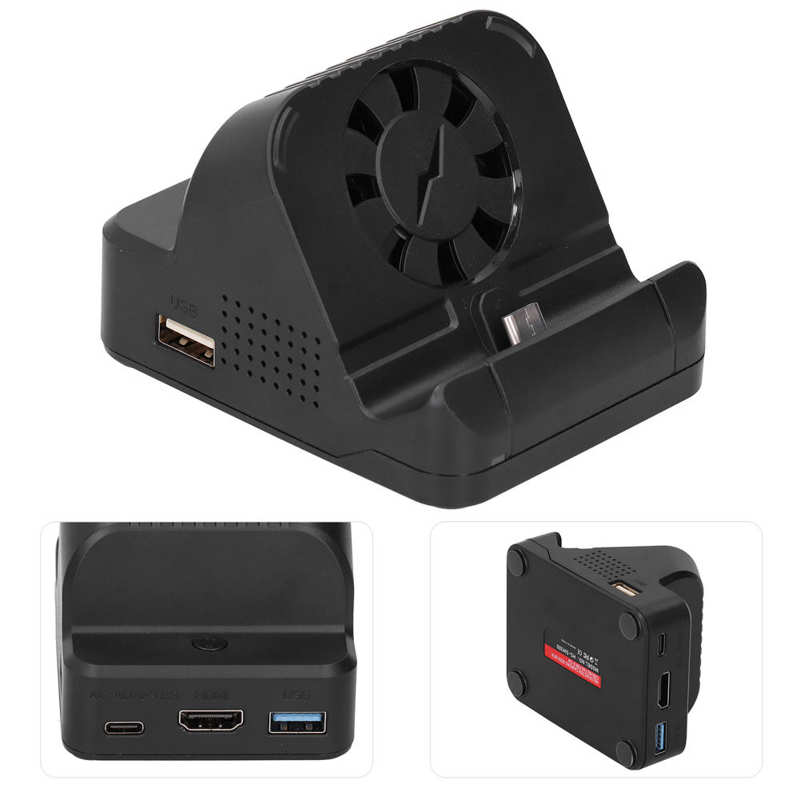 Beweging Sensor Video Converter High Definition Multimedia Interface Type‑c Opladen Dock W/Cooling Fan Voor Game Machine