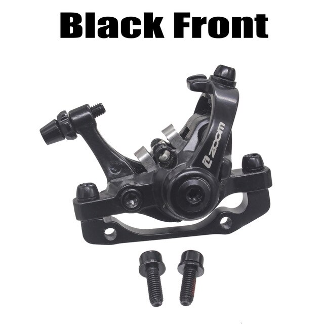 ZOOM-freno de disco de bicicleta de montaña, aleación de aluminio, pinza mecánica, frenos de disco, freno Doble: DB680 Black Front