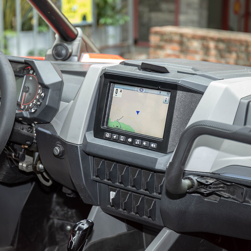 Kemimoto Rzr Utv Accessoires Voor Polaris Pro Xp Zwart Gps Center Console Cover Dash Mount Plaat