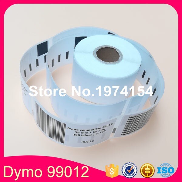 7 x rolls Compatible Labels Dymo 99012 for dymo label writer 450