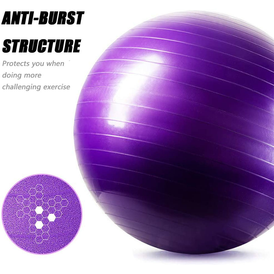 Yoga Exercise Ball Chair Core Strength Training Fitness Massage Sports Goods Mat