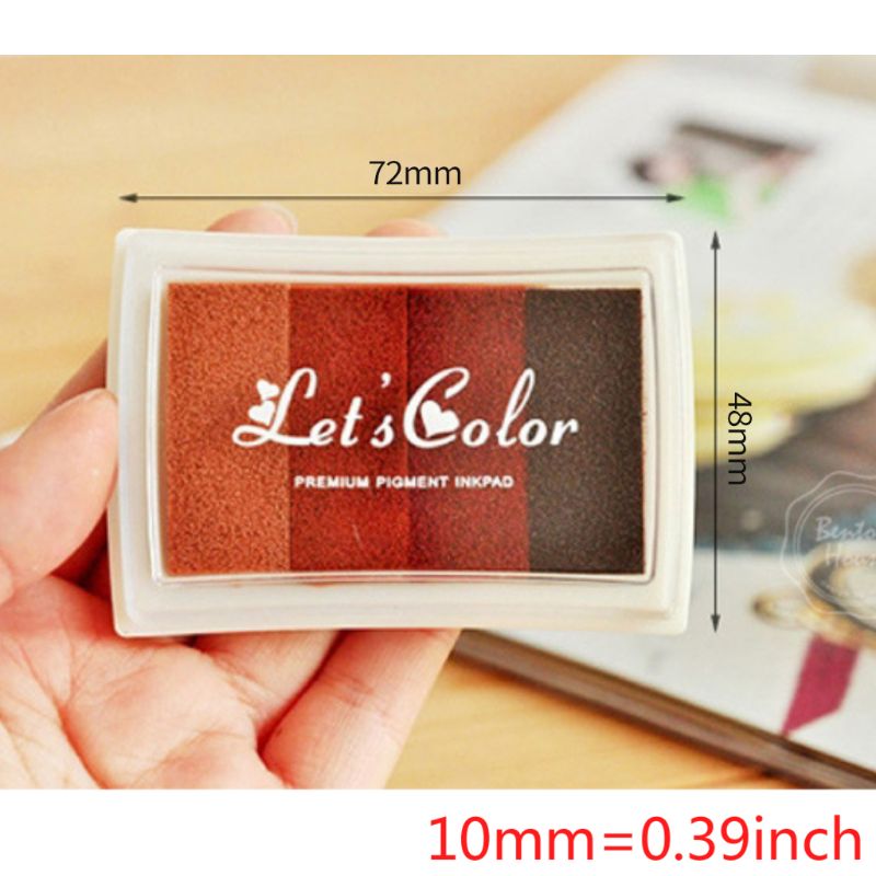 6Pcs 6Pcs Kids Fingerprint Painting Colorful Ink Pad Gradient Colors Stamp Partner Baby DIY Art Craft Seal Graffiti Tool Early