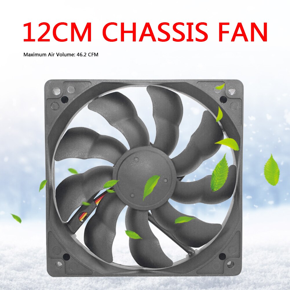 USB Computer Case Chassis Cooling Fan 12cm Silent DC 12V Quiet Cooler Radiator Wireless Router Set-top Box for router TV PC