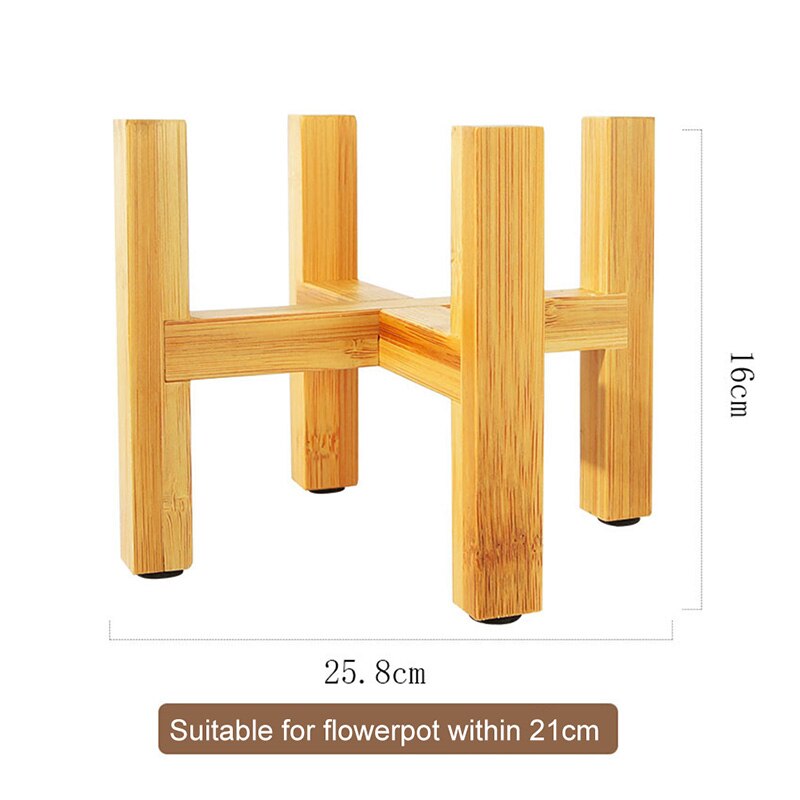 ^Plant Flower Pot Stand Wooden Bonsai Display Stand Indoor Display Stand Floor Four-leg Flower Stand Garden Display Tool^: XL