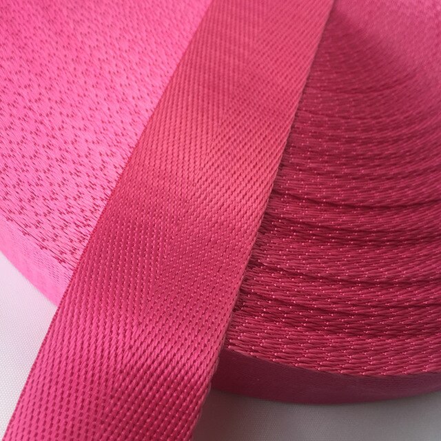 45 Meters 1"(25mm) Strap Nylon Webbing Herringbone Pattern Knapsack Strapping Sewing Bag Belt Accessories For DIY: Rose