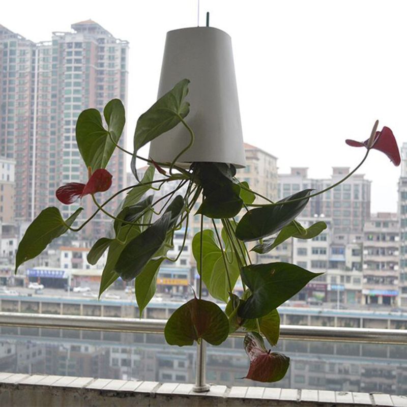 Sky Tuin Creatieve Antenne Bloempot Plastic Opknoping Pot Orchidee Pot Ondersteboven Kleine Bloempot Omgekeerde Planter