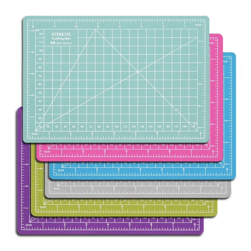 Färg  a5 skärplatta skala skärbräda pvc pappersdyna modell kontorsstämpel mätning anti-skärdyna gummi skulpturplatta