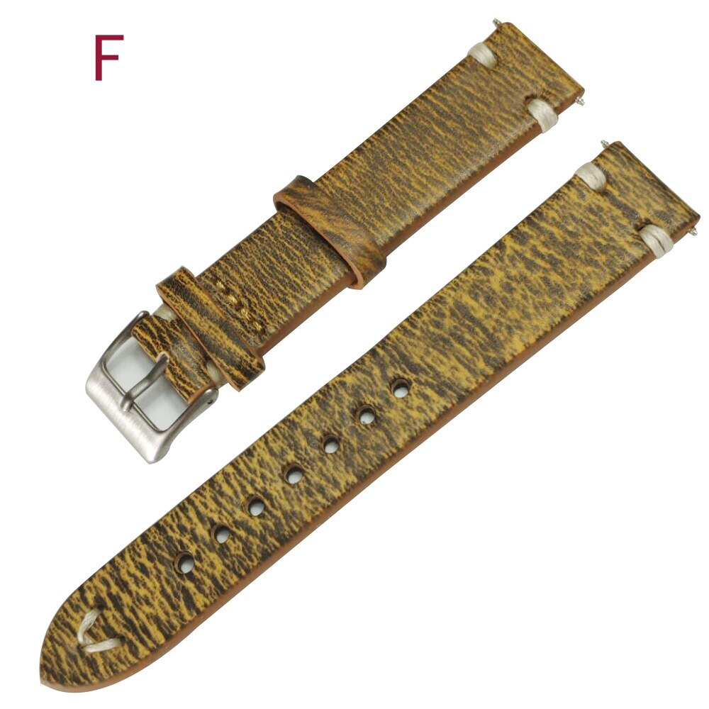 Bracelet de montre en cuir véritable suédé, 18mm 19mm