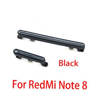 Side Power Key + Volume Button ON OFF Up Down For Xiaomi Redmi Note 8 8T 8 Pro Power Volume Flex Cables Repair Parts: green