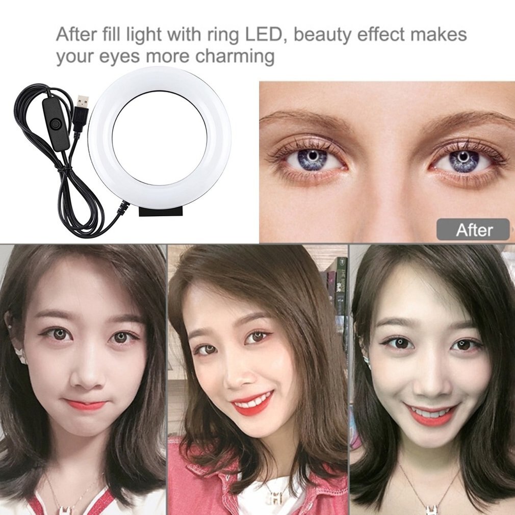 Live Broadcast White Light Monochromatic Temperature Led Ring Light Cambered Ring Photography Lights
