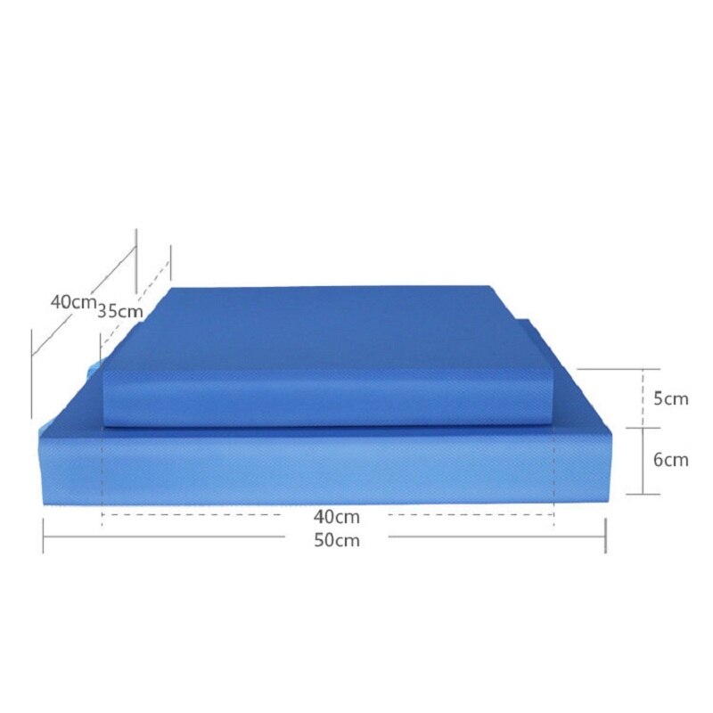 TPE Thickened Yoga Foam Block Non-Slid Balance Pad Cushion Waist Ankle Knee Rehabilitation Physical Therapy Training Gym Mats