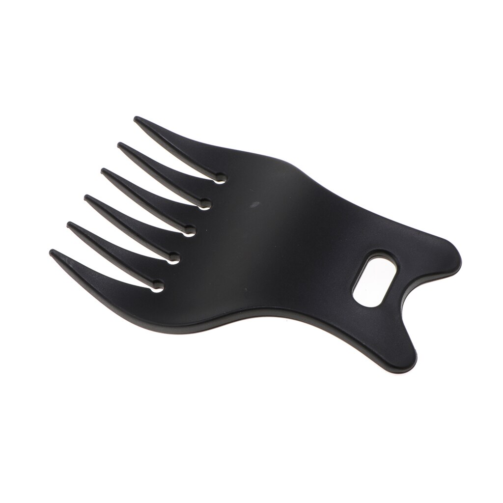 Peigne Afro lisse pour hommes, brosse à cheveux en plastique: Black