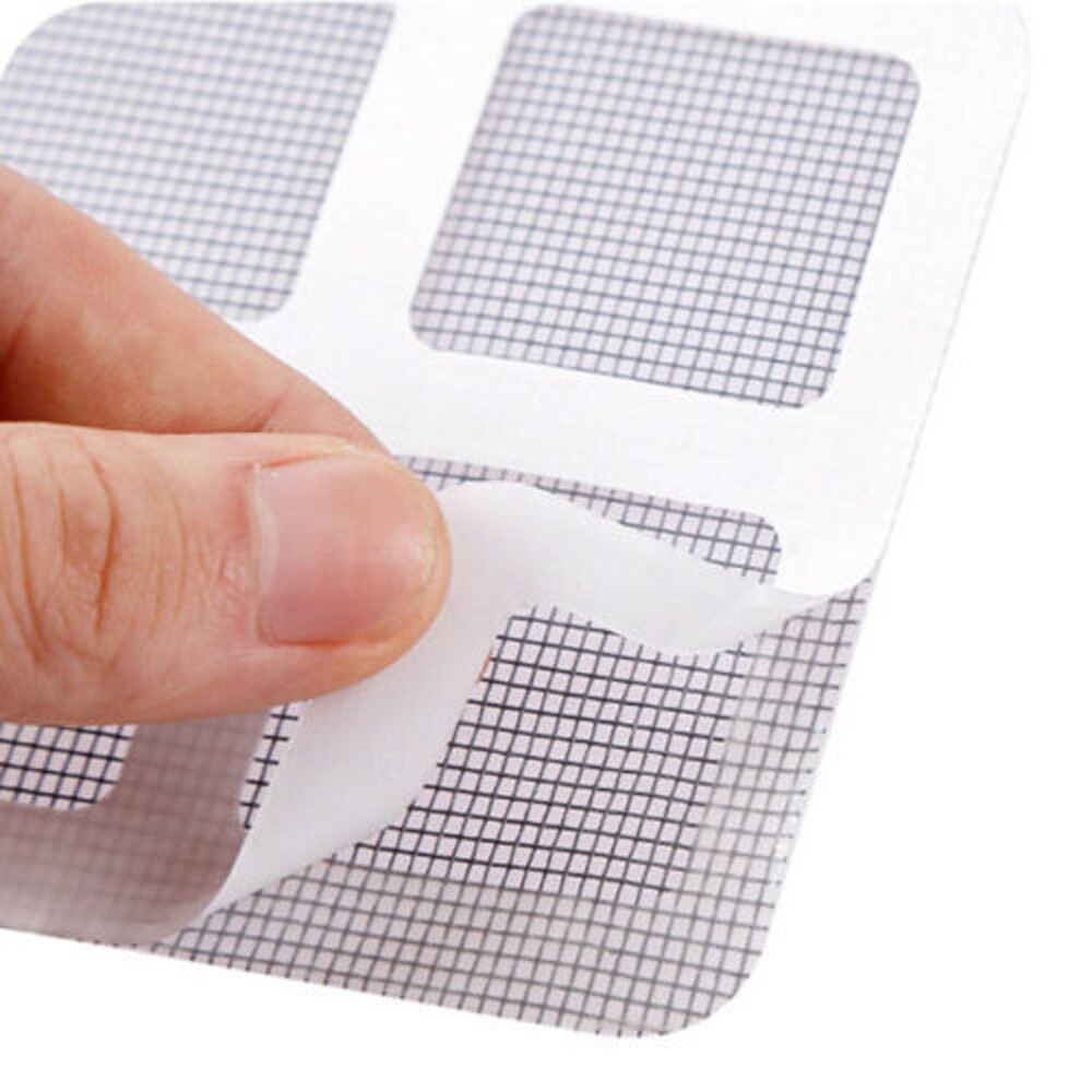 3pcs/9pcs Window Home Adhesive Mosquito Fly Bug Insect Repair Screen Wall Patch Stickers Mesh Window Screen Repair Screen W