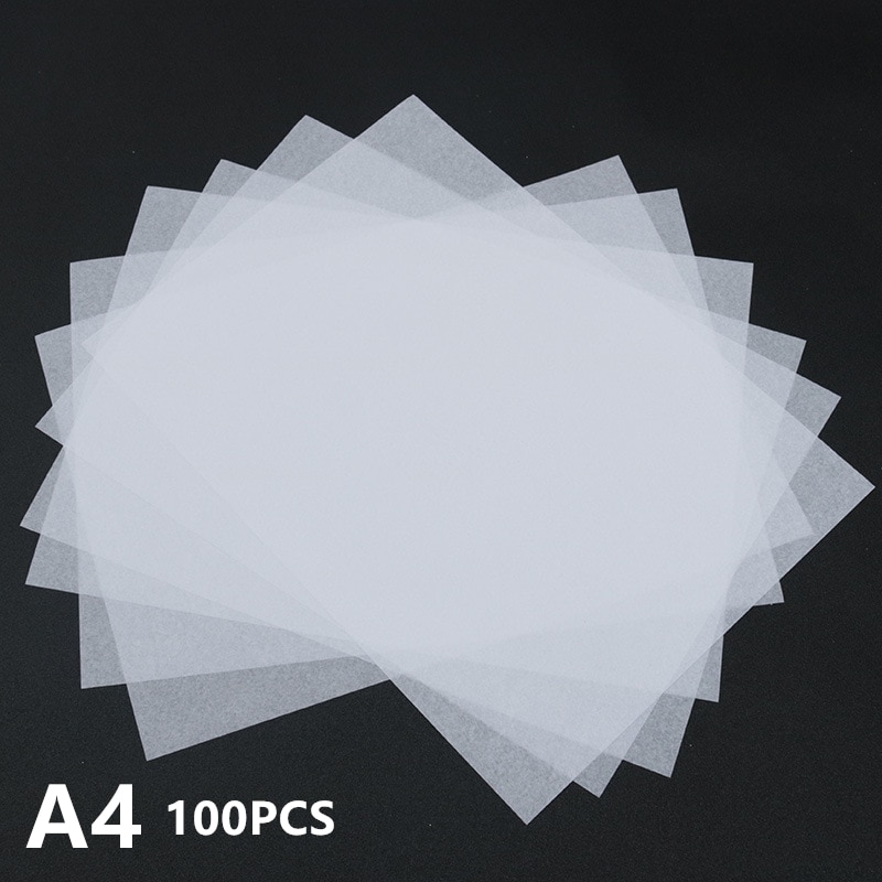 100 stuks/partij, Dunne Semi Transparante Tekening Stick Figures Tissue Papier Fruit Verpakking Chinese Karakters Papier Blanco Copybooks