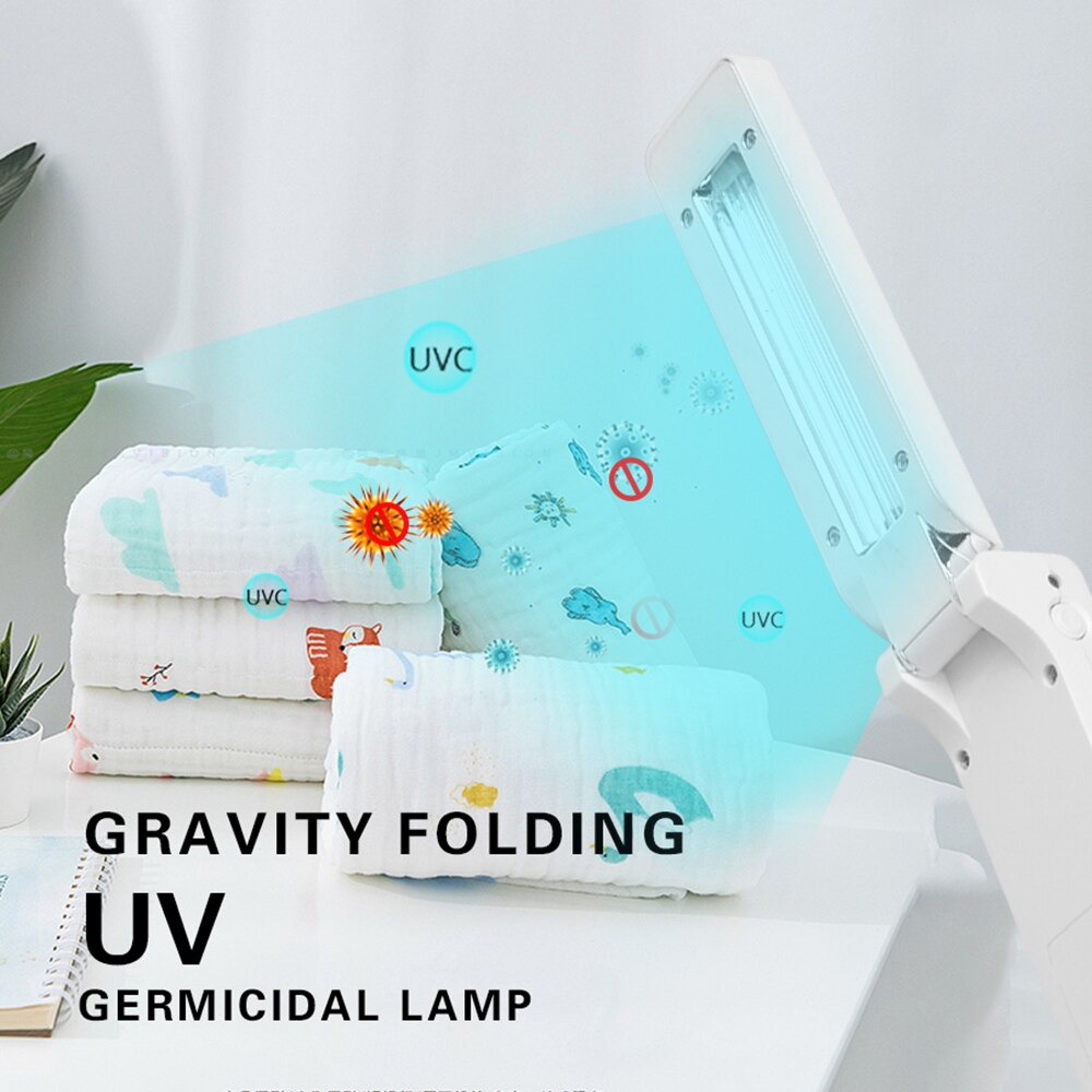 UVC Sterilizer Lamp Portable Ultraviolet Disinfection Germicidal Light Travel Sterilizing Lights Household