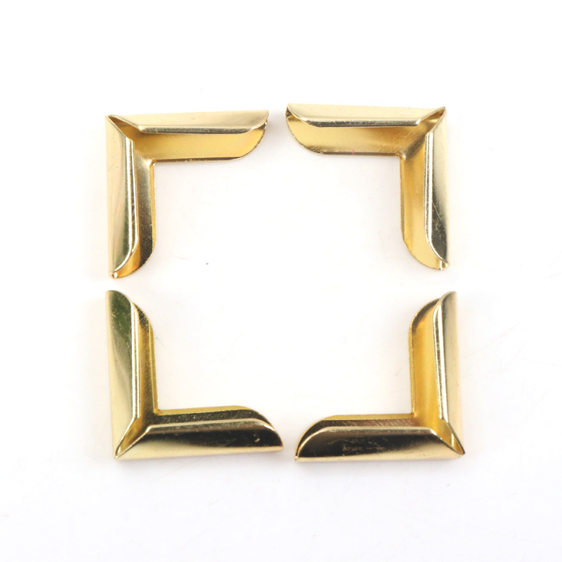 Metallhjørner for bøker scrapbooking fotoalbum menyer hjørnebeskyttere metallhåndverk diy ornament 19 x 19 x 3mm 20 stk
