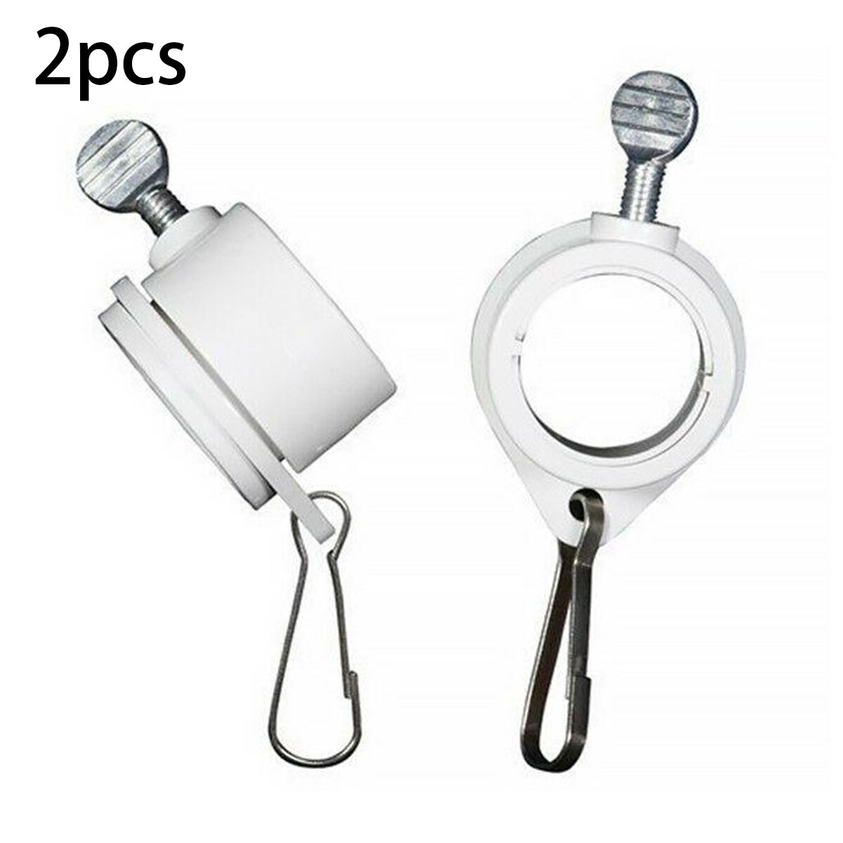 2Pcs Vlaggenmast Ring Roterende Clips 1 "Dia Vlag Pole Montage Mount Deel